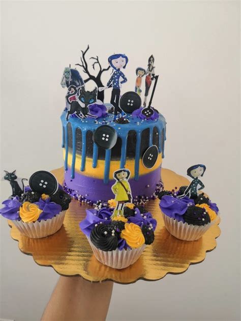 pastel de coraline|pastel de coraline para halloween.